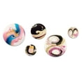 thumbnail image 2 of Designart "Waves of Pink and Gold" Modern Spiral Metal Wall Art Set of 5 Piece, 2 of 5