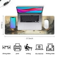 thumbnail image 3 of Rectangle Chinese Ink Painting Mouse Mat, Landscape Ink Painting Large Non-Slip Rubber Gaming Mouse Pad with Stitched Edges, Office Mouse Pad for Women Men Kids, 31.5x11.8in, 3 of 7