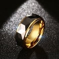 thumbnail image 3 of Qarigey Anillo de acero para hombre y mujer, anillos personalizados, joyería, accesorio decorativo portátil para compromiso, fiesta, fiesta, Ropa, zapatos y accesorios Miscelánea Talla 12 de EE. UU., 3 of 6