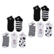 thumbnail image 2 of 2 pares de calcetines con estampado de vaca, calcetines cortos con estampado de vaca, calcetines tobilleros, calcetines de dibujos animados, 2 of 8