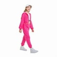 thumbnail image 3 of LOLANTA 2Pcs Girls Dance Outfits Cropped Sequin Jacket Pants Set Kids Hip Hop Dance Clothing for 90s Theme Party 4-12 Years, 3 of 6