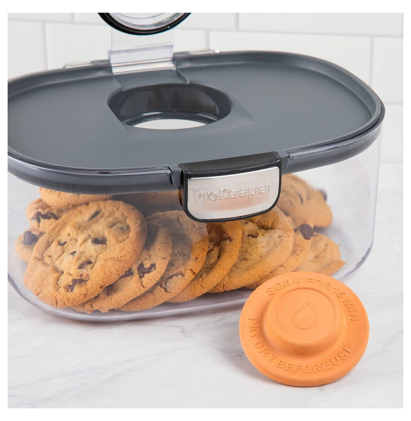 KriKac ProKeeper+ PKS-850 Cookie/Baked Goods Multipurpose Airtight Stackable Food Storage Container (3- Piece)