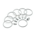 thumbnail image 3 of 12PCS Metal Drapery Shower Curtain Rings with Clips Wire Hanging Hook (White), 3 of 3