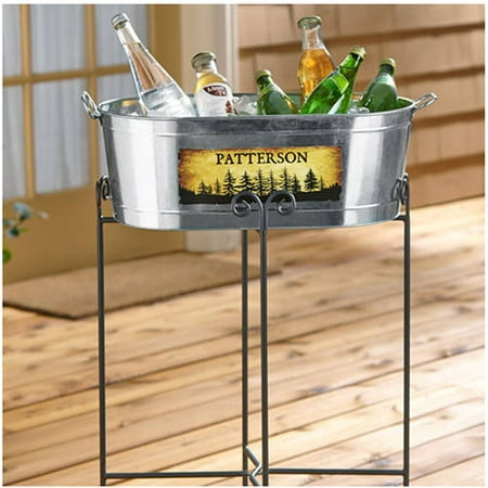 Personalized Tall Pine Beverage Tub