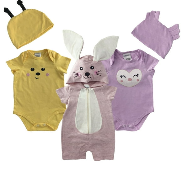 Kit 3 PaÃ±aleros Kiss Bebe Abeja Buha Conaja Talla 18 meses Ropa de ReciÃ©n Nacido