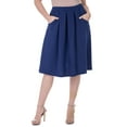 thumbnail image 3 of Womens Pleated Knee Length Skirt, 3 of 7