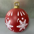 thumbnail image 2 of Bola inflable de Navidad de PVC de 60 cm adornos de bola de soplado de Navidad grande para patio (I) Sywqhk Libre de BPA, 2 of 6