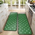 thumbnail image 4 of Kitchen Rugs Sets Of 2,Green Christmas Snowflake Pattern Anti Fatigue Kitchen Mat Rugs Non Slip Washable,Decorative Kitchen Floor Mats for Kitchen,Sink,Laundry,17"x47"+17"x47", 4 of 5