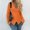 Orange, variant on HCURIBAD Women Thermal Tops, Womens V-Neck Solid Color Long Sleeve Sweater Top Fashion Slim Knitwear 1PC Top Beige L