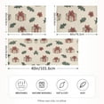 thumbnail image 2 of Yayeee Pillowcase King Size Set of 2 Satin Wrinkle Resistant Pillow Case, Beige Christmas Gift Pattern, 2 of 8