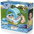 thumbnail image 2 of H2OGO! Canopy Play Pool - 55" x 55" x 45"  - Bestway, Kids Inflatable Water Pool, With Detachable UV Protective Sunshade, Ocean Creatures Design, 70 Gallon Capacity, Ages 2+, 2 of 10