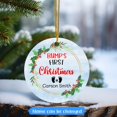 thumbnail image 2 of Baby's 1st Xmas Ornament 2025, Custom Name Babies First Christmas Ornament, Personalized Gifts for New Dad New Mom, Foot Print Baby Ornament, for Newborn, Hanging Christmas Tree Decor j1fJHE, 2 of 6