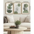 thumbnail image 7 of SHENIFY Green Boho Wall Art 16x24in3pcs Neutral Framed Modern Abstract Geometric Artwork Prints for Living Room Bedroom, 7 of 7