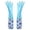 A001- Blue, variant on Reusable Rubber Dishwashing Gloves | Long Latex Free Gloves for Women, Floral Pattern for Kitchen and Pet Care, 2 Pack