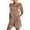 Brown, variant on IROINNID Jumpsuits for Women Casual Shorts Printed Overalls Ruffled Rompers Sleeveless Printed Jumpers