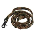 thumbnail image 1 of Correa elástica para perros con 2 asas acolchadas, correa de entrenamiento para perros, correa para caminar para perros con absorción de impacto fuert Ho giratorio verde oscuro, 1 of 8