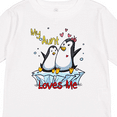 thumbnail image 4 of Inktastic My Aunt Loves Me Penguin Boys or Girls Long Sleeve Toddler T-Shirt, 4 of 5