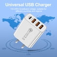 thumbnail image 5 of 3Usb + Pd20W Tipo-C Cargador De Teléfono Adaptador De Carga Para Teléfono Inteligente (Enchufe De Ee. Uu. Blanco), 5 of 5