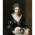 thumbnail image 2 of Sir Joshua Reynolds 20x23 Gold Ornate Framed and Double Matted Museum Art Print Titled - Miss Beatrix Lister (1765), 2 of 4