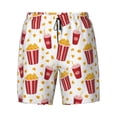 thumbnail image 4 of Lsque Mens Swim Trunks Popcorn Pattern - Bathing Suit Compression Liner - Beach Swim Shorts Swimwear - (S-3XL) - Stretch Quick Dry -Small, 4 of 9