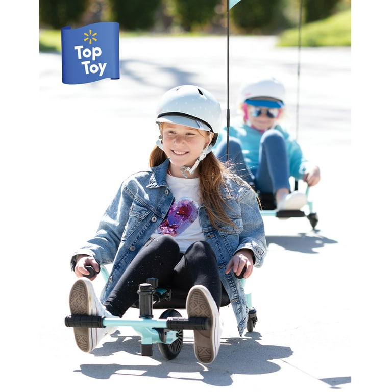 Crazy Cart Shuffle by Razor, Kid-Powered Drifting Go-Kart, Ride-on