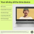 thumbnail image 2 of HP Ordinateur Portable 15,6 Pouces FHD IPS, Processeur Intel N100, 8 Go DDR4 128 Go SSD, Intel UHD Graphics, Windows 11 Famille, Copilot AI Key, Wi-Fi 6, Bluetooth 5.3, Léger, Argent Naturel, 2 of 10