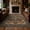 Brown, variant on HIWEAVER Light Green 2' x 6' Washable Distressed Vintage Floral Runner for Kitchen Indoor Throw Carpet Non-Slip Foldable Doormat for Hallway Farmhouse Dorm Home Decor