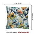 thumbnail image 4 of Spring Flower Pillow Cover Blue Flower Decoration Outdoor Pillow Cover Sage Green Leaf Outdoor Pillow Cover Sofa Cotton Linen Cushion Cover Bedroom and Living Room (Pack of 2), 4 of 7