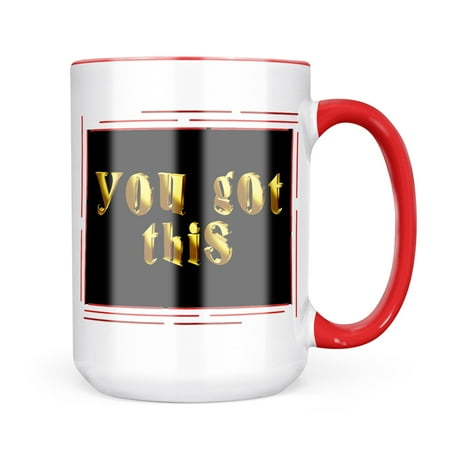 

Neonblond You Got This Printed Gold looking Lettering Mug gift for Coffee Tea lovers