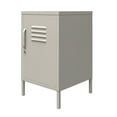 Queer Eye Bradford Metal Locker End Table, Taupe