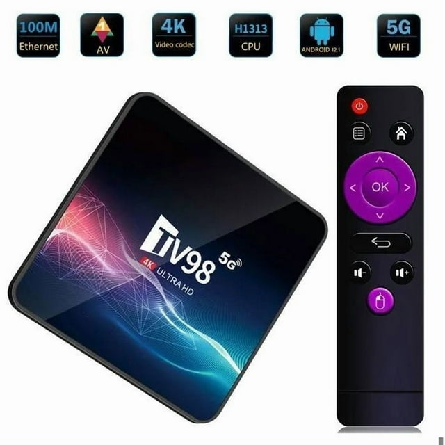 Android TV Box TV98, Android 12.1 H313 4K 60FPS HDR10 Quad Core 2G+16G 2.4G & 5G - Google Store