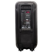 Dolphin Audio 3,600-Watt Portable Bluetooth Rechargeable BoxParty 2120 Party Speaker with Dual 12-In. Woofers, Lights, Wired Mic, and Remote
