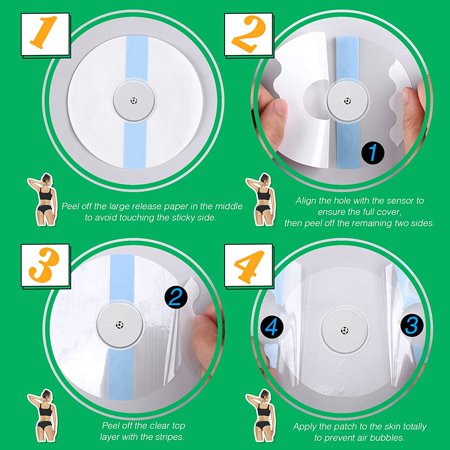 48 Packs Transparent Adhesive Patches Waterproof Cgm Sensor Covers Protectors For Freestyle Libre Precut Clear Overpatch Tape Sticker With Hole For Shower Swimming Cycling Running Blue Walmart Canada