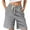 Gray, variant on PUMISAS Fall Shorts For Women Elastic And Adjustable Waistband Mid Waist Drawstring Shorts Comfortable Casual Loose Pants With Pockets
