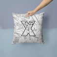 thumbnail image 2 of Carolines Treasures CJ2007-XPW1414 Letter X Musical Note Letters Canvas Fabric Decorative Pillow  14Hx14W multicolor, 2 of 4