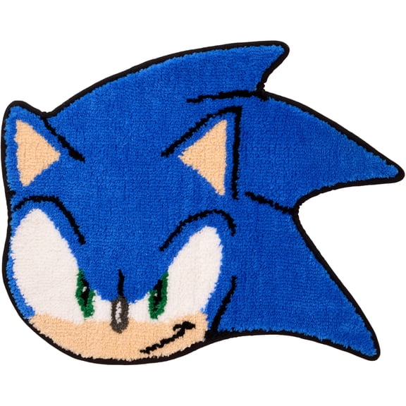 Sonic the Hedgehog Kids Bath Rug, 22" x 17", Blue