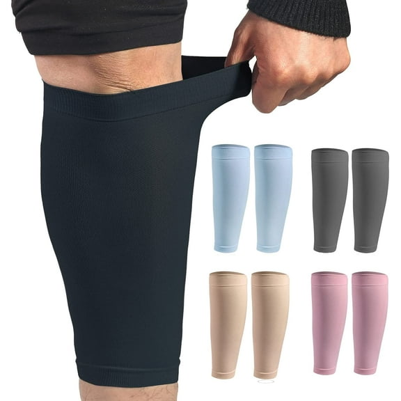 Calf Compression Sleeves, Relief Calf Pain, Calf Support Leg for Recovery, Varicose Veins, Shin Splint, Running, Cycling, Sports Men Women