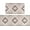 Geometry-02, variant on Boho Kitchen Rugs and Mats Set 2 Pieces Non Slip and Washable Geometric Runner Rug with Rubber Backing Bohemian Kitchen Mats for Floor Cushioned Anti Fatigue 17x47+17x30