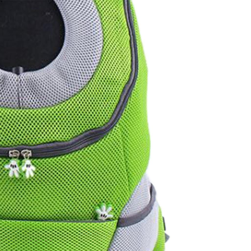Fzaqwen Pet Dog Backpack Carrier Travel Double Shoulder Green