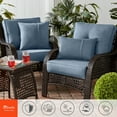 thumbnail image 5 of Sunbrella 20 in. Square Outdoor Throw Pillow (2-Pack) - Spectrum Denim, 5 of 6