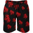 Albania Eagle Print Shorts For Men Personalized Casual 3D Beach Shorts