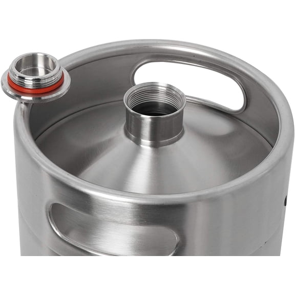 5L 170 Oz Beer Keg 304 Stainless Steel Draft Beer Bottle Portable Homebrewing