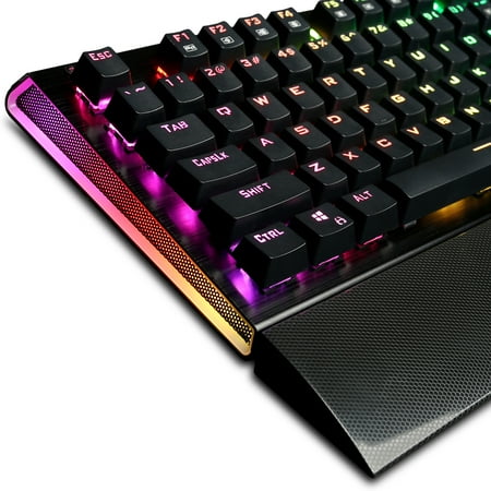 CyberPowerPC - Skorpion K2 Full-size Wired Mechanical Kontact Blue Switch Keyboard with Back Lighting - Black