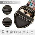 thumbnail image 3 of FORMRS Womens Crossbody Sling Bag Travel Daypack Shoulder Chest Backpack, Colorful Checkered Pattern, 3 of 7