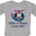 thumbnail image 4 of Inktastic Mimi and Poppy Love Me Grandchild Boys Long Sleeve Baby Bodysuit, 4 of 5