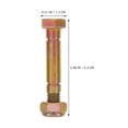 thumbnail image 2 of CHICHUMID Shear Pins for Snowblowers with Nut Compatible for Ariens Models Heavy Duty Golden Steel Replacement, 2 of 6