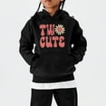 thumbnail image 3 of Ketyyh-chn99 Girls Graphic Hoodies Crop Top Hoodie Cute Hoodies for Girls Fashion 2025 Oversized Hooded Sweatshirt School Youth Sweater Winter Trendy Teen Clothes Size for 5-6 Years,Black, 3 of 5
