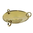 thumbnail image 1 of Benzara BM152189 Ceramic Bowl with Decorative Three Rings, Gold, 1 of 1