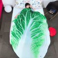 thumbnail image 4 of Manta de lechuga de comida, manta de franela ligera, suave y acogedora, 4 of 4