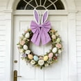thumbnail image 6 of 16 Inch Easter Bunny Ears Bows for Wreaths, Colorful Spring Decorative Wreath Bow for Holiday Tree Topper Decor, Easter Basket DIY Crafts Wall Window Indoor Home Party Supplies (Purple), 6 of 7